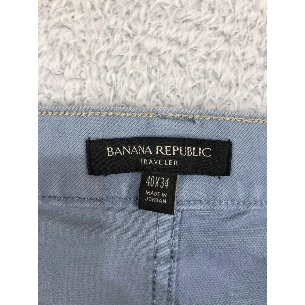 Banana Republic Jeans Mens 40x32 (Tag 40x34) Blue Traveler Athletic Tapered Fit